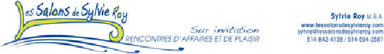 Les salons de Sylvie Roy